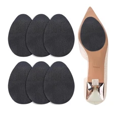 Quacc 6 Pairs Non Slip Shoes Pads Self-Adhesive Anti Slip Sole Shoe Grips Sho...