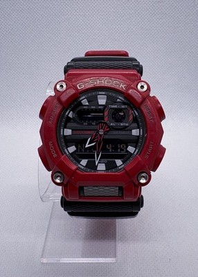Casio G-Shock GA900-4A Ana-Digi GA-900 Series Red Rubber Quartz Watch