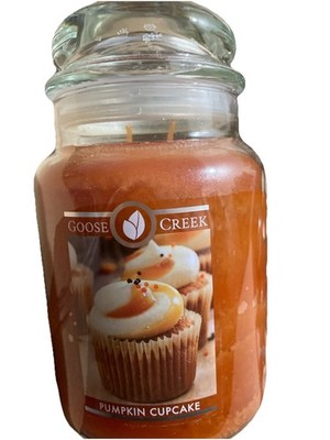 Goose creek PUMPKIN CUPCAKE Candle 24 oz 2 Wick rare retired