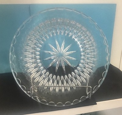 Royal Highlights 9  Salad Bowl by Princess House 9  x 3.5 , Excellent Condition 