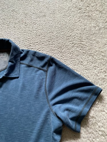 Camisa Polo Eddie Bauer Hombre Manga Corta Gris-Azul Talla L - Imagen 3 de 8
