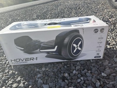 Hover-1 Evolution Electric Hoverboard 6 MPH Speed, 3 Mile Max Range Space Black