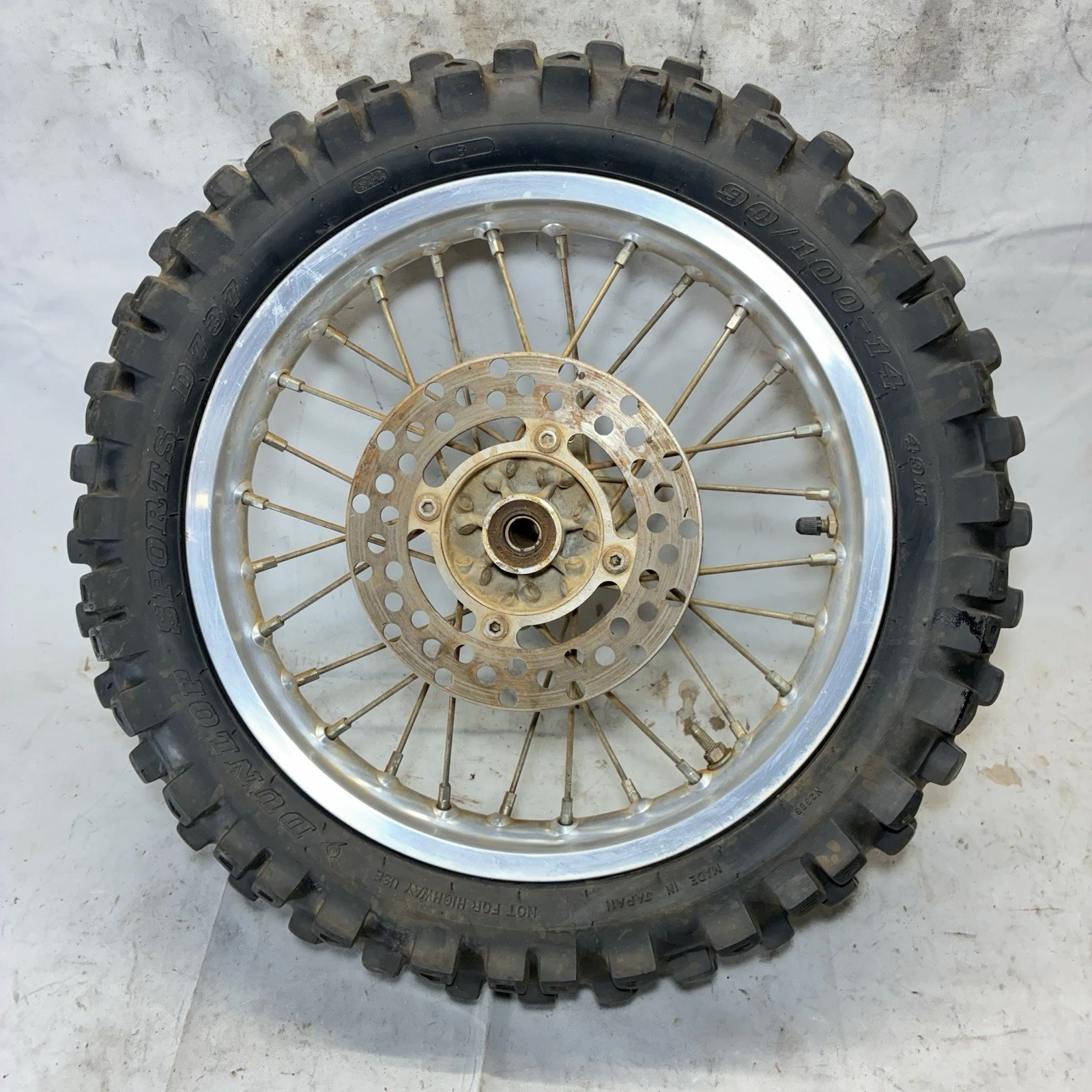 KX85 100 80 Rear Wheel Complete 14" Rim 03 Genuine OEM KAWASAKI KX 85 (2001-2013