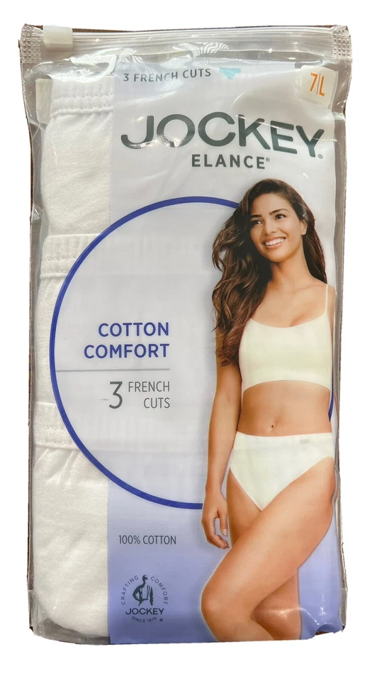 Women's Jockey 3-Pack French Cut (White Color) Cotton Comfort Underwear - Image 4 of 4