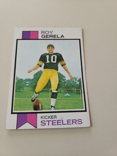 1973 Topps Football, #40 Roy Gerela, Pittsburgh Steelers