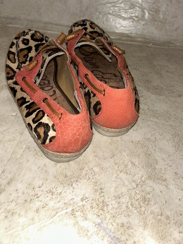 Sam Edelman Sebastian Brown Leopard Print Slip On Boho Preppy Loafers Size 10 - Picture 6 of 8