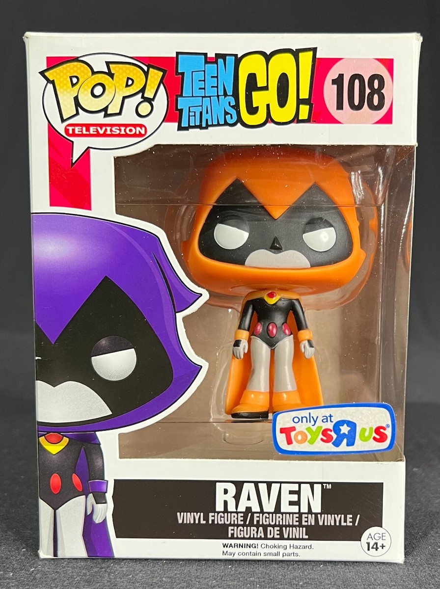Funko Pop Raven #108 Teen Titans Go! DC Comics Orange Toys R Us w