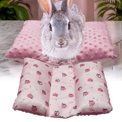Rabbits Furry Bed Cushion Soft Pad for Small Pet Large Size Pet Double Side Use