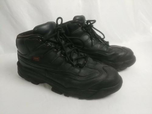 Mens Worx Red Wing Shoes Work Boots Black Leather Chukka Comp Toe Sz 10.5 M - Picture 3 of 6