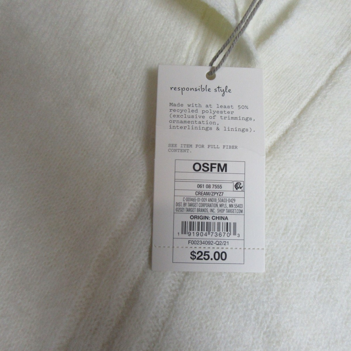 A New Day Womens Collared Pullover Cape Knit Sweater - Cream
