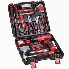 Juego de herramientas - Kit de herramientas con taladro inal mbrico de 8 V, caja