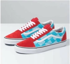 Vans Old Skool Retro Mart VN0A3WKT40L Men's skate shoes blue/red