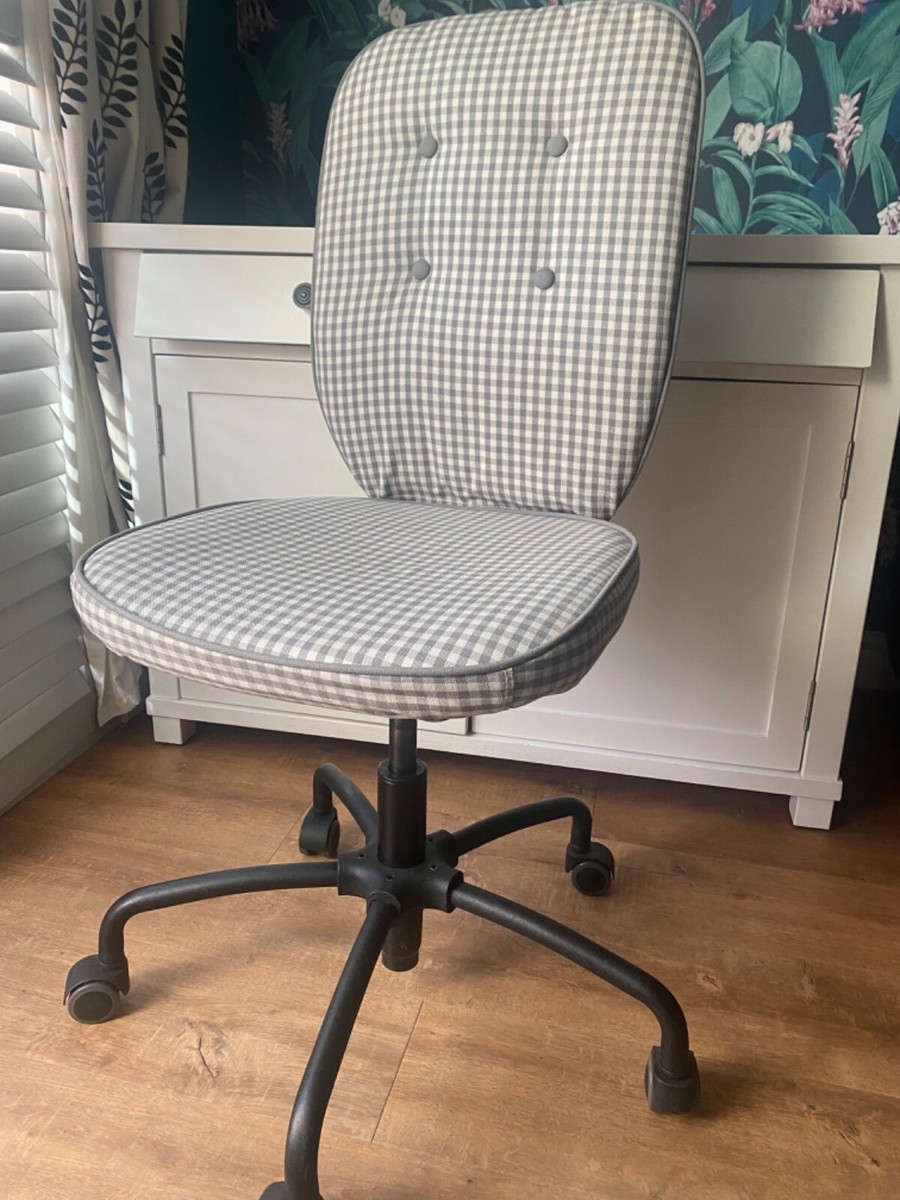IKEA Lillhojden Grey /White Wheeled Swivel Desk Computer Chair