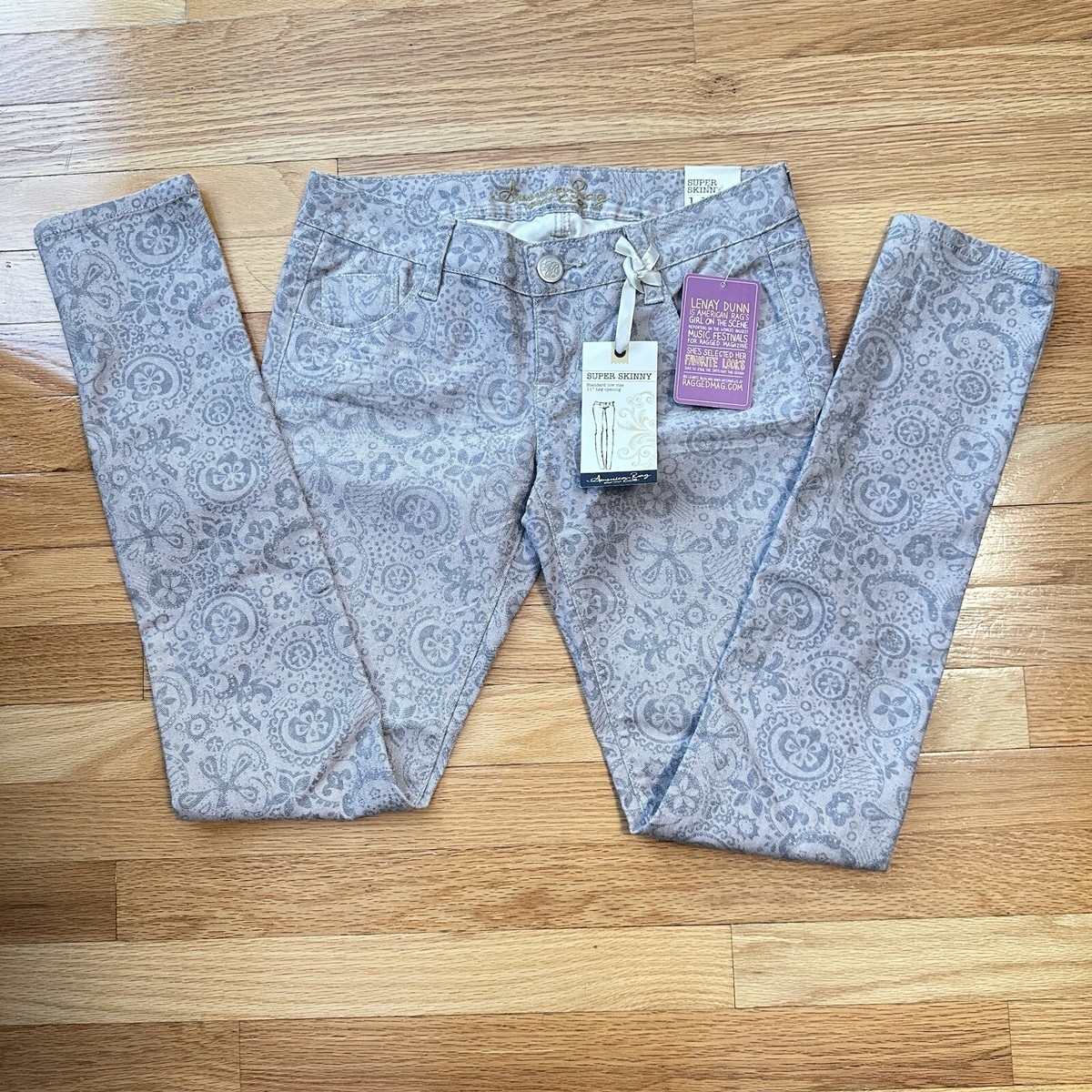 American Rag Cie Super Skinny Low Rise Jeans Stretch Denim American Rag Cie Super Skinny Low Rise Jeans Stretch Denim