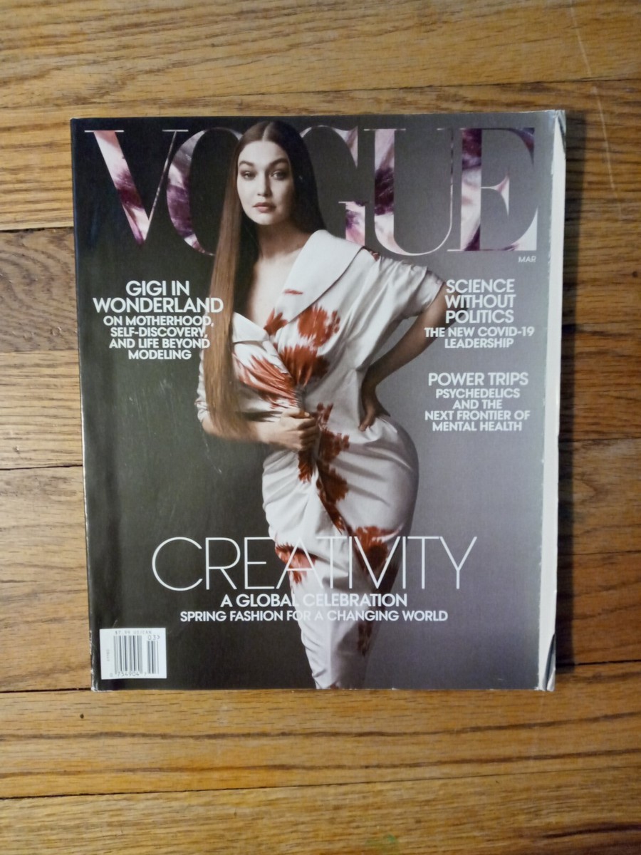 Vogue Magazine March 2021 American Model Gigi Hadid in Wonderland