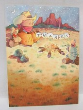 5 Vintage Hallmark "Thanks " Greeting Cards Lot 38