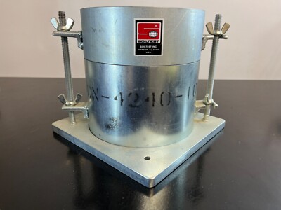 Soiltest  Inc. Compaction Mold 6'' w/Detachable Base Plate w/Studs & Wing Nuts