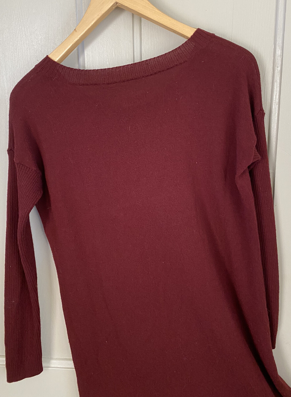 TOAST LADIES WOOL Fine Merino Wool DRESS SZ8 Vgc Christmas Winter