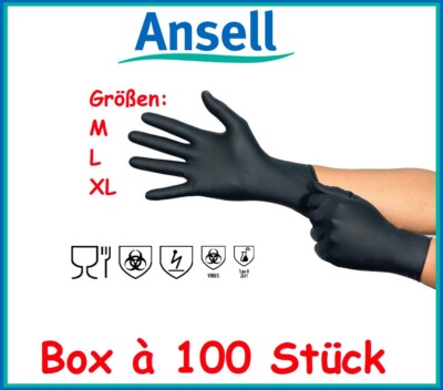 100 STÜCK ANSELL Einweghandschuh MicroFlex 94-242  M  L  XL Lebensmittel Öl Fett