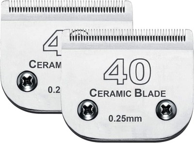 Lightweight 2-Pack Dog Grooming Blades - Easy Install for Andis & Wahl Clippers