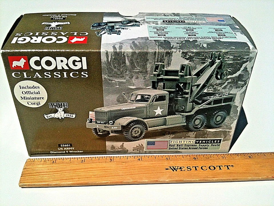 Corgi Diamond T Wrecker US Army Military Red Ball Express Supply Route 1:50 - Image 3 of 4