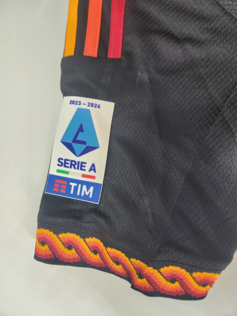 Adidas AS Roma Lukaku #90 Third Jersey Black M-L 2023/2024 Adidas AS Roma Lukaku #90 Third Jersey Black M-L 2023/2024