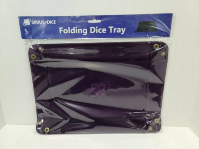 Sirius Dice Gaming Supplies Purple Rectangle Folding Tray Copper Buttons  14c