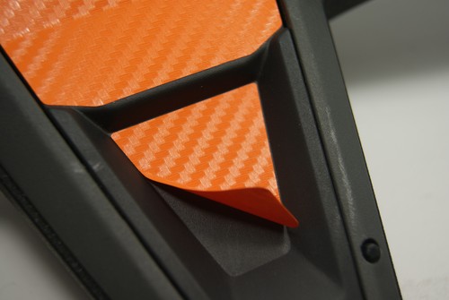 Polaris RZR 1000 XP Orange Carbon Fiber Steering Wheel Inlay Decal Kit General - Foto 2 di 3