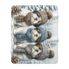 Shih Tzu Blanket Soft Lightweight Sherpa Fleece Warm and Cozy Shih Tzu Bed Throw