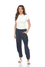 Johnny Was Biya Blue Kiarra Jacquard Cargo Pants B67324-1 Boho Chic