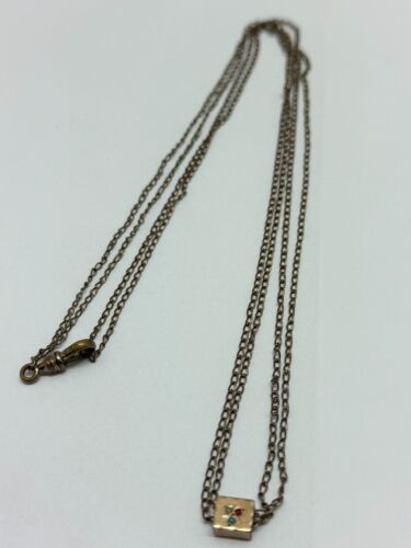 Antico Orologio Vittoriano Y & S Riempito Oro Fob Slide Collana - Foto 9 di 11