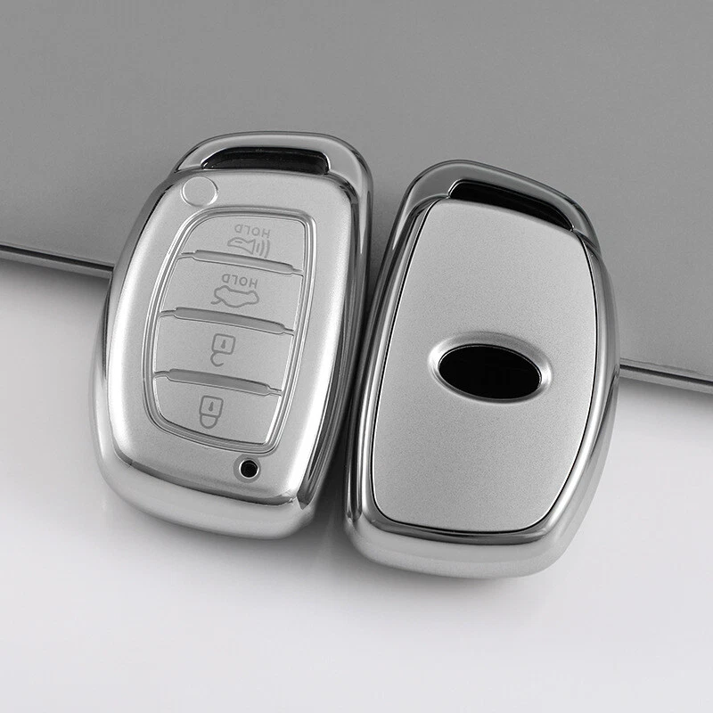 TPU Car Key Fob Cover 4 Button For Hyundai Tucson Sonata Ioniq Creta Elantra - Image 4 of 4