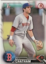 2016 Bowman C.J. Chatham RC BD-38 Boston Red Sox 1ST Bowman Boston Red Sox NM/MT