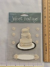New Jolee's Boutique Wedding Cake Dimensional Stickers Stickopotamus SPJB018