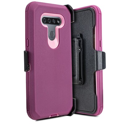 LG Harmony 4 / Premier Pro Plus Case – Holster Clip Cover With Built-in Screen Protector & Kickstand-1218738