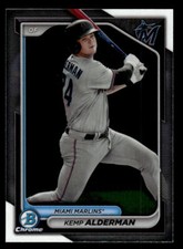 2024 Bowman #BCP-82 Kemp Alderman Chrome Prospects Card Miami Marlins