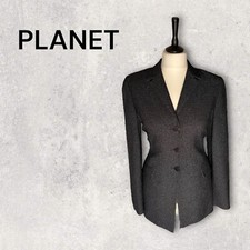 Planet Womens Single Breasted Longline Navy Jacket, Blazer , Business Uk 8