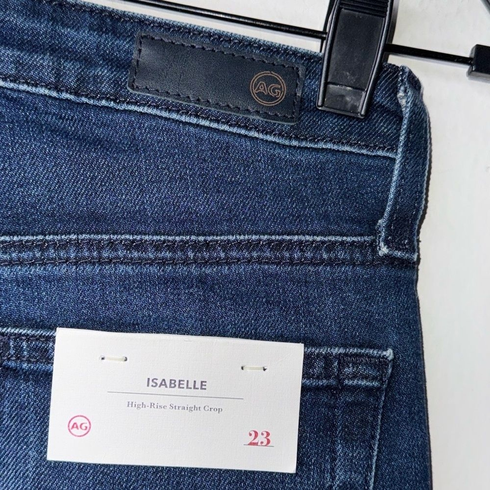 AG Isabelle High Rise Straight Crop Jeans Womens Size 23 thumbnail 5