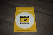 Romex International RD-25 & RD-35 refrigerator owners manual 1971