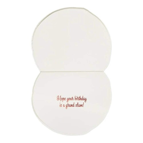 Foil Embossed Birthday Greeting Card - Die-Cut Baseball - Picture 3 of 5