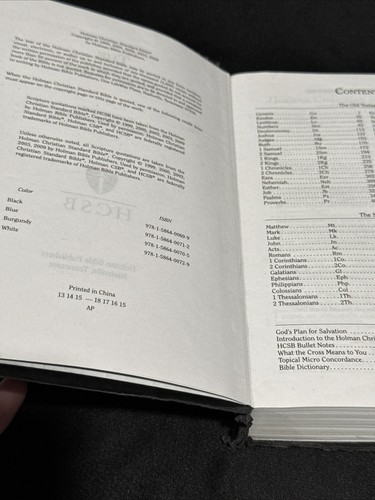 HCSB Holy Bible with Celtic Cross, Bonded Black Leather Bible. Word Of God - Picture 12 of 20