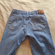 Vintage Levis Jeans Boys Husky Orange Tab 24x27 Single Stitch 916-0613