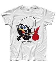 T-shirt uomo CALIMERO 2 TV anni 70 carosello La gallina Cesira AVA COME LAVA!