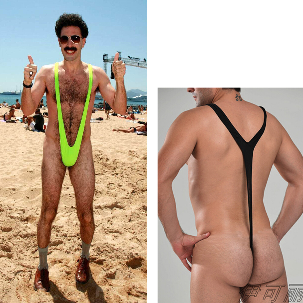 Borat Mankini Mens Bodysuit Thong Swimsuit Underwear Costume