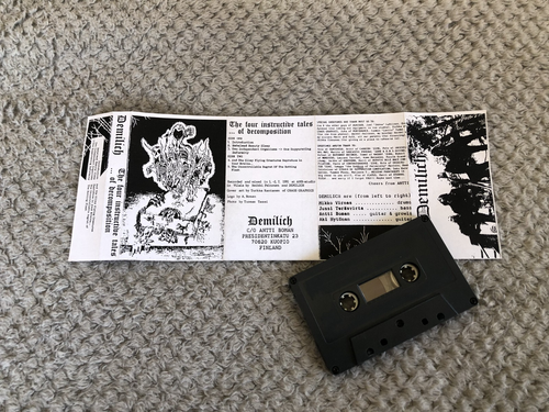 8 VINTAGES BLACK/DEATH DEMO TAPES-DEMILICH,ABHORRENCE,WARLOGHE,BURIED BENEATH+ - Picture 5 of 11