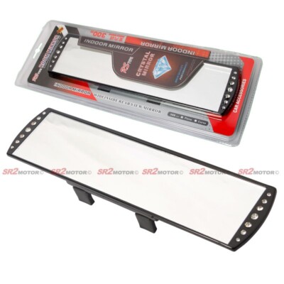 YCL Universal 300mm Interior Clip-on Wide Angle View Flat Rearview Mirror