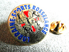RARE PINS PIN'S - BASKET LORRAINE ROSSELANGE FOOT CLUB SPORTS VINTAGE * EF *