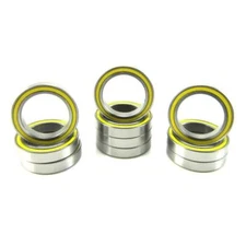 TRB RC 15x21x4mm Precision Ball Bearings ABEC 3 Rubber Sealed YEL (10)