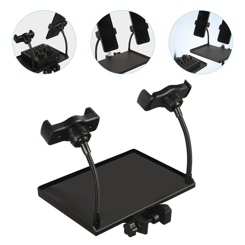 2 Count Shelf Tray Mic Stand Accessories Microphone with Holder Clip - Afbeelding 6 van 12