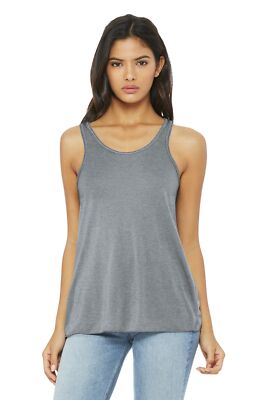 BELLA+CANVAS BC8800 Womens Sleeveless Flowy Racerback Round Neck Stylish Tank
